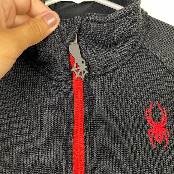 Spyder Kids Full Zip up Knitted Jacket sz L 14/16 - Picture 5 of 9